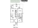 Main floor plan featuring a kitchen, great room and bedrooms at 714 Wilson Cemetery Rd, Awendaw, SC 29429