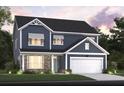 Two story home with blue siding and stone accents at 3000 Middleton Dr, Goose Creek, SC 29445