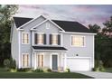 Two-story home with gray siding and dark shutters at 4000 Middleton Dr, Goose Creek, SC 29445