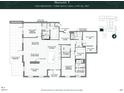 Two-bedroom, three-bath floor plan, 2199 sq ft at 609 King St # 630, Charleston, SC 29403
