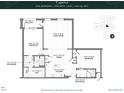 Captiva one-bedroom floor plan with two baths and balcony at 609 King St # 703, Charleston, SC 29403