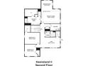 Second floor plan featuring owner's suite, bedrooms, and laundry room at 3 Trailhead Ln, Awendaw, SC 29429