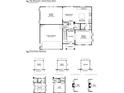First floor plan showing a two car garage, Gathering room, kitchen, and dining room at 119 Ashley Cove Way, Summerville, SC 29483