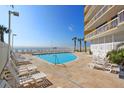 Community pool with ocean views at 201 W Arctic Ave # 421, Folly Beach, SC 29439