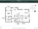Two-bedroom floor plan with open kitchen and living area at 609 King St # 349, Charleston, SC 29403