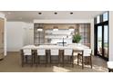 Modern kitchen with island, quartz countertops, and sleek cabinetry at 211 Seven Farms Dr # 301, Charleston, SC 29492