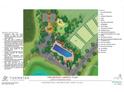 Conceptual recreation area plan with pool, dog park, playground, and more at 385 Wappoo Trace Ln, Summerville, SC 29486