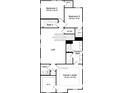 Upstairs floorplan with 3 bedrooms, 2 baths, and a loft at 3104 Sandy Pearl Way, Mount Pleasant, SC 29466