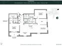 Two-bedroom floor plan with balcony and kitchen at 609 King St # 448, Charleston, SC 29403