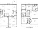 Two-story house floor plan with 4 bedrooms, 3 baths, and a 3-car garage at 340 Dickerson Ln, Summerville, SC 29485