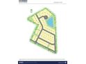 Community map showing home sites, streets, and a pond at 327 Dickerson Ln, Summerville, SC 29485