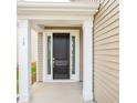 House exterior featuring a dark brown door at 4008 Windsor Ward Ln, North Charleston, SC 29420