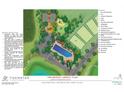 Community amenity plan featuring pool, playground, and dog park at 710 Maynard Ln, Summerville, SC 29486
