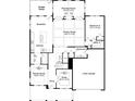 Floor plan showcases kitchen, dining room, Gathering room, and garage at 1400 Dahlia Rd, Mount Pleasant, SC 29464