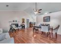 Open living and dining area with vaulted ceilings at 3264 Heaton Dr, Ladson, SC 29456