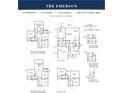 Two-story home floor plan, The Emerson, includes 3-5 bedrooms, 2.5-4.5 bathrooms, and a 2 car garage at 5 Allamira Ln, Johns Island, SC 29455