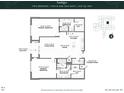 Two-bedroom, two-bathroom Indigo floor plan; 1633 sq ft at 609 King St # 603, Charleston, SC 29403