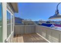 Private deck with wood flooring and city views at 315 Ashley Ave # C, Charleston, SC 29403
