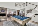 Game room featuring a pool table, dartboard, and entertainment center at 120 Haverhill St, Summerville, SC 29486