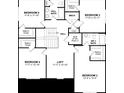 Second floor plan includes 4 bedrooms, loft and 2 full baths at 1687 Cultivation Ln # 461, Mount Pleasant, SC 29466