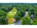 Aerial view of golf course and neighborhood at 10 Trail Hollow Dr, Charleston, SC 29414