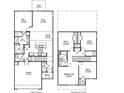 Two-story house floor plan with four bedrooms and two and a half baths at 5536 Bowmore Blvd, Ravenel, SC 29470