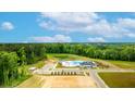 Aerial view of community pool, playground, and surrounding landscape at 178 Carolina Groves Blvd, Moncks Corner, SC 29461