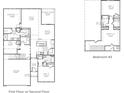 Two-story home floor plan, showing a spacious layout with multiple bedrooms and bathrooms at 374 Willows Crescent Dr, Moncks Corner, SC 29461