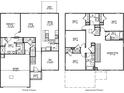 Two-story house floor plan, showing four bedrooms and a two-car garage at 373 Willows Crescent Dr, Moncks Corner, SC 29461