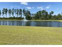 Serene community pond with fountain and lush landscaping at 174 Whaler Ave, Summerville, SC 29486