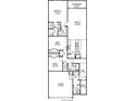 First floor plan including 3 bedrooms and covered patio at 756 Long Bluff Rd, Summerville, SC 29486