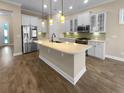 Modern kitchen with island and stainless steel appliances at 3699 Shutesbury St, Mount Pleasant, SC 29466