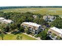 Aerial view of a condo community near a marsh at 1640 Live Oak Park, Seabrook Island, SC 29455
