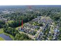 Aerial view of homes near Downtown Summerville at 208 Sweetspire Ln, Summerville, SC 29483