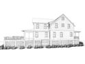 Two-story home with side porch and attached garage at 3215 Pine Needle Ln, Seabrook Island, SC 29455