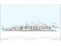 Architectural rendering of a two-story house with shutters and a large front porch at 1735 Atlantic Ave, Sullivans Island, SC 29482