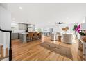 Open concept living area with kitchen island and seating at 1894 Capri Dr, Charleston, SC 29407