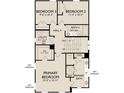 Second floor plan with primary bedroom, two additional bedrooms, and two baths at 234 Clearpath Dr, Summerville, SC 29486