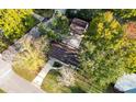 Aerial view of a home with a detached garage and large yard at 101 Robin Ct, Summerville, SC 29485