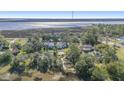 Aerial view showcasing home's location near water at 200 Wappoo Rd, Charleston, SC 29407