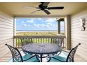 Ocean view balcony with patio furniture, perfect for relaxing at 1331 Pelican Watch Villas, Seabrook Island, SC 29455