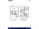 Two-story home floor plan featuring four bedrooms, a great room, and a two-car garage at 6261 Gritman Dr, Hollywood, SC 29470