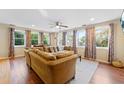 Bright living room with large windows and comfortable seating at 109 Beacon Ave, Moncks Corner, SC 29461