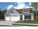 Two-story home with blue siding, three-car garage, and landscaping at 782 Maynard Ln, Summerville, SC 29486