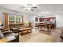 Open living and kitchen area with hardwood floors at 104 Belgian Ct, Summerville, SC 29486