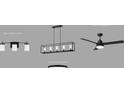 Modern lighting fixtures for bathroom, foyer, and ceiling fan at 1289 Hamlin Rd, Mount Pleasant, SC 29466