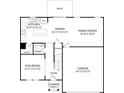 First-floor plan showcasing the kitchen, dining, Gathering room, and flex space at 5028 Scow Ct, Summerville, SC 29485