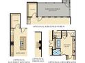 Optional floor plan layouts for the kitchen, fireplace, and owner's bath at 1445 Clay Field Trl, Summerville, SC 29485