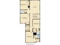 Second-floor plan with bedrooms, bathrooms, laundry, and a loft area at 1445 Clay Field Trl, Summerville, SC 29485