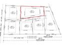 Detailed lot map highlighting dimensions, easements, and adjacent properties at 1156 Porcher School Road, Awendaw, SC 29429